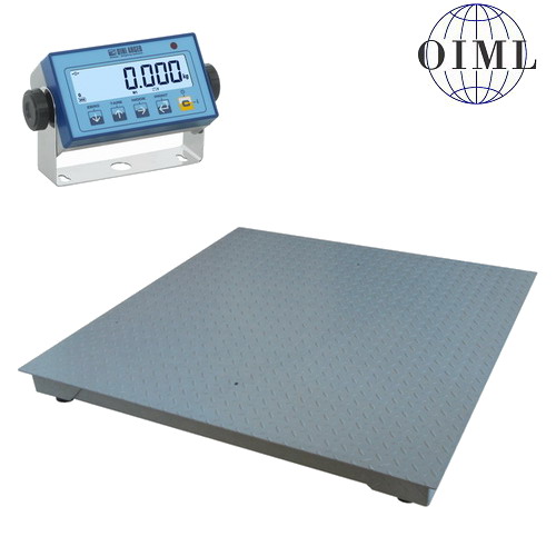LESAK 4T1515L-MB-DFWL, 3000kg/1kg, 1500x1500mm, lak (Podlahová váha v lakovaném provedení s vážním indikátorem)