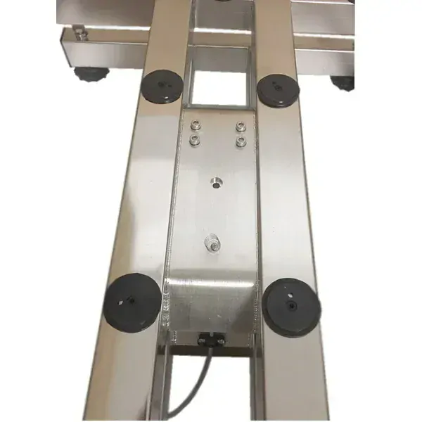 LESAK 1T6080NNRWS/DR, 300;600kg/100;200g, 600x800mm (Stolní nerezová voděodolná váha s dvojím rozsahem s nerezovým vážním indikátorem)