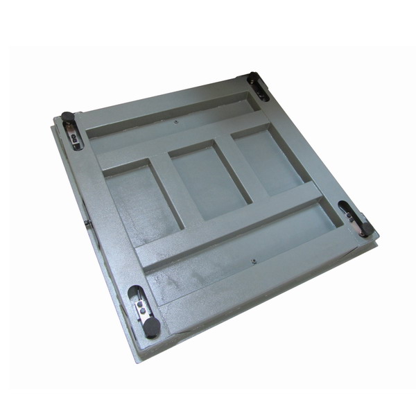 LESAK 4T1212L-MB-DFWL, 600kg/200g, 1200x1200mm, lak (Podlahová váha v lakovaném provedení s vážním indikátorem)