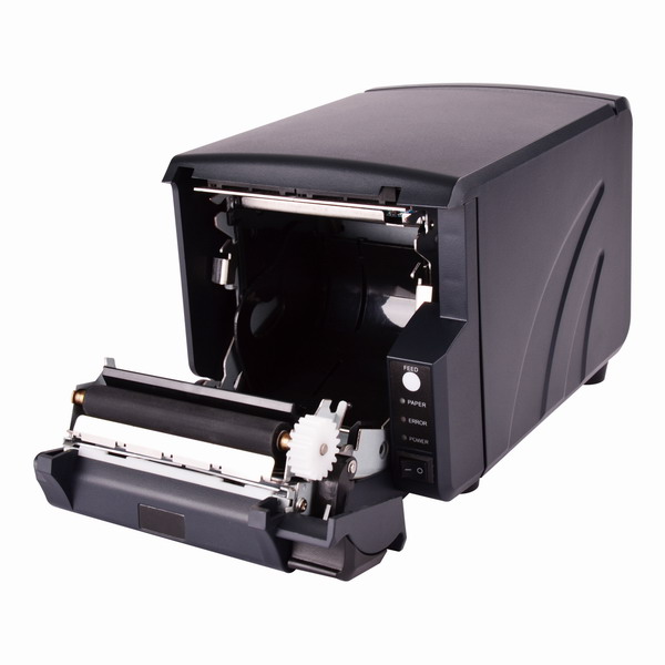 LESAK TP801-UL-B, pokladní tiskárna černá, páska šíře 80mm (Pokladní tiskárna se šíří papíru 80mm, s USB a LAN připojením)