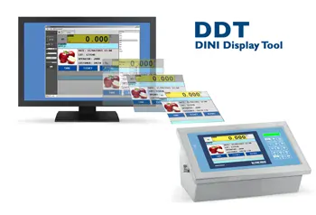 DINI ARGEO 3590EGT8  dotykový LCD 8", nerez IP68 (3590ET8 Nerezový indikátor hmotnosti s 8" dotykovou obrazovkou pro průmyslové aplikace )