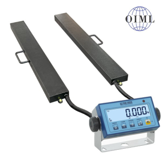 LESAK 4TVLL1000DFWL, 300kg/100g, 120x1000mm, lak (Ližinové váhy na palety v lakovaném provedení)