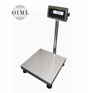LESAK 1T5050NNRWS/DR, 30;60kg/10;20g, 500x500mm (Můstková nerezová voděodolná váha s dvojím rozsahem a nerezovým vážním indikátorem RWS)