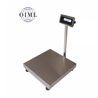LESAK 1T6060NNRWS/DR, 30;60kg/10;20g, 600x600mm (Můstková nerezová voděodolná váha s dvojím rozsahem a nerezovým vážním indikátorem RWS)
